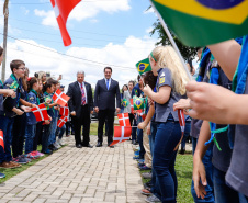 Foi inaugurada nesta terça-feira (22) a sede do Instituto Princesa Benedikte em Curitiba, primeiro projeto social dinamarquês no Brasil, que vai abrigar crianças que foram retiradas da guarda dos pais, vítimas de abandono ou violência. O governador Carlos Massa Ratinho Junior participou evento, que contou com a presença da princesa Benedikte da Dinamarca, patrona da entidade.