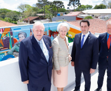 Foi inaugurada nesta terça-feira (22) a sede do Instituto Princesa Benedikte em Curitiba, primeiro projeto social dinamarquês no Brasil, que vai abrigar crianças que foram retiradas da guarda dos pais, vítimas de abandono ou violência. O governador Carlos Massa Ratinho Junior participou evento, que contou com a presença da princesa Benedikte da Dinamarca, patrona da entidade.