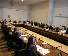 Reunião no Palácio Iguaçu.  22/10/2019  -  Foto: Geraldo Bubniak/AEN