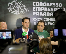 Governador Carlos Massa Ratinho Junior participa em Foz do Iguaçu, do Congresso Empresárial Paranaense. Foz do Iguaçu,25/10/2019 Foto:Jaelson Lucas / AEN