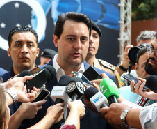 O governador Carlos Massa Ratinho Junior faz a abertura nesta quinta-feira (31),  do encontro de capacitação Governo 5.0 no Hotel Rafain Palace & Convention, em Foz do Iguaçu. Foz do Iguaçu, 17/10/2019 -  Foto: Geraldo Bubniak/AEN