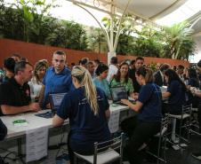 O governador Carlos Massa Ratinho Junior faz a abertura nesta quinta-feira (31),  do encontro de capacitação Governo 5.0 no Hotel Rafain Palace & Convention, em Foz do Iguaçu. Foz do Iguaçu, 17/10/2019 -  Foto: Geraldo Bubniak/AEN