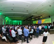 O governador Carlos Massa Ratinho Junior faz a abertura nesta quinta-feira (31),  do encontro de capacitação Governo 5.0 no Hotel Rafain Palace & Convention, em Foz do Iguaçu. Foz do Iguaçu, 17/10/2019 -  Foto: Geraldo Bubniak/AEN