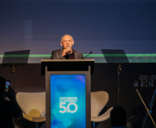 O governador Carlos Massa Ratinho Junior faz a abertura nesta quinta-feira (31),  do encontro de capacitação Governo 5.0 no Hotel Rafain Palace & Convention, em Foz do Iguaçu. Foz do Iguaçu, 17/10/2019 -  Foto: Geraldo Bubniak/AEN