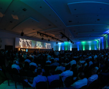 O governador Carlos Massa Ratinho Junior faz a abertura nesta quinta-feira (31),  do encontro de capacitação Governo 5.0 no Hotel Rafain Palace & Convention, em Foz do Iguaçu. Foz do Iguaçu, 17/10/2019 -  Foto: Geraldo Bubniak/AEN