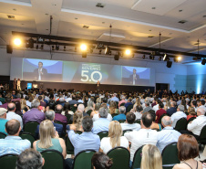O governador Carlos Massa Ratinho Junior faz a abertura nesta quinta-feira (31),  do encontro de capacitação Governo 5.0 no Hotel Rafain Palace & Convention, em Foz do Iguaçu. Foz do Iguaçu, 17/10/2019 -  Foto: Geraldo Bubniak/AEN