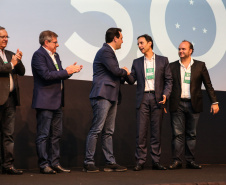 O governador Carlos Massa Ratinho Junior faz a abertura nesta quinta-feira (31),  do encontro de capacitação Governo 5.0 no Hotel Rafain Palace & Convention, em Foz do Iguaçu. Foz do Iguaçu, 17/10/2019 -  Foto: Geraldo Bubniak/AEN