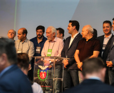 O governador Carlos Massa Ratinho Junior faz a abertura nesta quinta-feira (31),  do encontro de capacitação Governo 5.0 no Hotel Rafain Palace & Convention, em Foz do Iguaçu. Foz do Iguaçu, 17/10/2019 -  Foto: Geraldo Bubniak/AEN