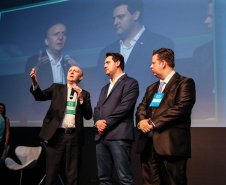 O governador Carlos Massa Ratinho Junior faz a abertura nesta quinta-feira (31),  do encontro de capacitação Governo 5.0 no Hotel Rafain Palace & Convention, em Foz do Iguaçu. Foz do Iguaçu, 17/10/2019 -  Foto: Geraldo Bubniak/AEN