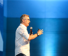 O secretário da Comunicação e Cultura, Hudson José, participa nesta sexta-feira (01),  do encontro de capacitação Governo 5.0 no Hotel Rafain Palace & Convention, em Foz do Iguaçu. Foz do Iguaçu, 01/11/2019 -  Foto: Geraldo Bubniak/AEN