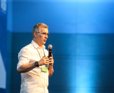 O secretário da Comunicação e Cultura, Hudson José, participa nesta sexta-feira (01),  do encontro de capacitação Governo 5.0 no Hotel Rafain Palace & Convention, em Foz do Iguaçu. Foz do Iguaçu, 01/11/2019 -  Foto: Geraldo Bubniak/AEN