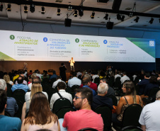 O secretário da Comunicação e Cultura, Hudson José, participa nesta sexta-feira (01),  do encontro de capacitação Governo 5.0 no Hotel Rafain Palace & Convention, em Foz do Iguaçu. Foz do Iguaçu, 01/11/2019 -  Foto: Geraldo Bubniak/AEN