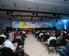 O secretário da Comunicação e Cultura, Hudson José, participa nesta sexta-feira (01),  do encontro de capacitação Governo 5.0 no Hotel Rafain Palace & Convention, em Foz do Iguaçu. Foz do Iguaçu, 01/11/2019 -  Foto: Geraldo Bubniak/AEN