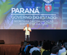 O secretário da Comunicação e Cultura, Hudson José, participa nesta sexta-feira (01),  do encontro de capacitação Governo 5.0 no Hotel Rafain Palace & Convention, em Foz do Iguaçu. Foz do Iguaçu, 01/11/2019 -  Foto: Geraldo Bubniak/AEN