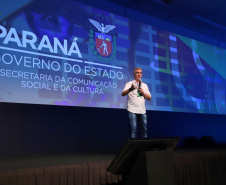 O secretário da Comunicação e Cultura, Hudson José, participa nesta sexta-feira (01), do encontro de capacitação Governo 5.0 no Hotel Rafain Palace & Convention, em Foz do Iguaçu. Foz do Iguaçu, 01/11/2019 - Foto: José Fernando Ogura/AEN