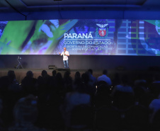 O secretário da Comunicação e Cultura, Hudson José, participa nesta sexta-feira (01), do encontro de capacitação Governo 5.0 no Hotel Rafain Palace & Convention, em Foz do Iguaçu. Foz do Iguaçu, 01/11/2019 - Foto: José Fernando Ogura/AEN