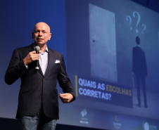  A palestra magna com Leandro Karnal, historiador e professor da Universidade de Campinas (Unicamp) encerrou nesta sexta-feira as apresentações do evento Governo 5.0. Foto: José Fernando Ogura/AEN