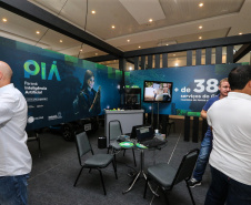 Stands das secretarias nesta quinta-feira (31),  no encontro de capacitação Governo 5.0 no Hotel Rafain Palace & Convention, em Foz do Iguaçu. Foz do Iguaçu, 31/10/2019 -  Foto: Geraldo Bubniak/AEN