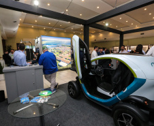 Stands das secretarias nesta quinta-feira (31),  no encontro de capacitação Governo 5.0 no Hotel Rafain Palace & Convention, em Foz do Iguaçu. Foz do Iguaçu, 31/10/2019 -  Foto: Geraldo Bubniak/AEN