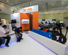 Stands das secretarias nesta quinta-feira (31),  no encontro de capacitação Governo 5.0 no Hotel Rafain Palace & Convention, em Foz do Iguaçu. Foz do Iguaçu, 31/10/2019 -  Foto: Geraldo Bubniak/AEN