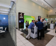 Stands das secretarias nesta quinta-feira (31),  no encontro de capacitação Governo 5.0 no Hotel Rafain Palace & Convention, em Foz do Iguaçu. Foz do Iguaçu, 31/10/2019 -  Foto: Geraldo Bubniak/AEN