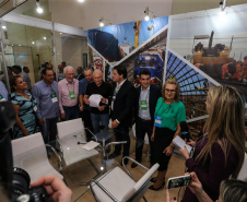 Stands das secretarias nesta quinta-feira (31),  no encontro de capacitação Governo 5.0 no Hotel Rafain Palace & Convention, em Foz do Iguaçu. Foz do Iguaçu, 31/10/2019 -  Foto: Geraldo Bubniak/AEN