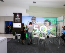 Stands das secretarias nesta quinta-feira (31),  no encontro de capacitação Governo 5.0 no Hotel Rafain Palace & Convention, em Foz do Iguaçu. Foz do Iguaçu, 31/10/2019 -  Foto: Geraldo Bubniak/AEN