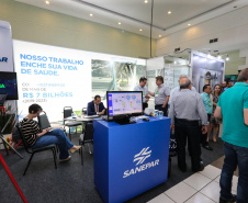 Stands das secretarias nesta quinta-feira (31),  no encontro de capacitação Governo 5.0 no Hotel Rafain Palace & Convention, em Foz do Iguaçu. Foz do Iguaçu, 31/10/2019 -  Foto: Geraldo Bubniak/AEN
