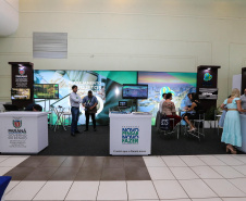 Stands das secretarias nesta quinta-feira (31),  no encontro de capacitação Governo 5.0 no Hotel Rafain Palace & Convention, em Foz do Iguaçu. Foz do Iguaçu, 31/10/2019 -  Foto: Geraldo Bubniak/AEN
