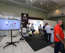 Stands das secretarias nesta quinta-feira (31),  no encontro de capacitação Governo 5.0 no Hotel Rafain Palace & Convention, em Foz do Iguaçu. Foz do Iguaçu, 31/10/2019 -  Foto: Geraldo Bubniak/AEN