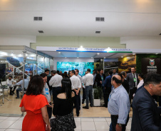 Stands das secretarias nesta quinta-feira (31),  no encontro de capacitação Governo 5.0 no Hotel Rafain Palace & Convention, em Foz do Iguaçu. Foz do Iguaçu, 31/10/2019 -  Foto: Geraldo Bubniak/AEN