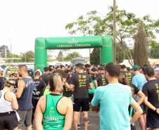 Dezenas de atletas participam do Desafio 10 Km do 17º Batalhão de Polícia Militar. Foto:Soldado Ismael Ponchio