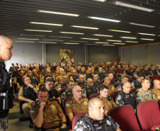 Curitiba, 05 de novembro de 2019. Aula Inaugural do Curso de Rondas Ostencivas de Natureza Especial.  