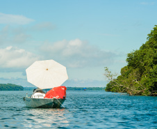 Localizado no Noroeste do Paraná, a cerca de 173 quilômetros de Maringá,  Porto Rico vem se tornando um destino cada vez mais procurado para férias e lazer nos fins de semana. O município de pouco mais de 3 mil habitantes é banhado pelo Rio Paraná, o que propicia aproveitar praias de água doce, a prática de esportes aquáticos, passeios de barco e lancha, além da pesca. Curitiba, 08-11-2019-Foto: Fabio Dias/Acervo EPR
