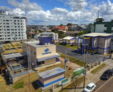 O Governo do Estado entregou nesta terça-feira (12) as obras de melhoria do sistema de abastecimento de água de Pato Branco, na região Sudoeste. O investimento foi de R$ 21 milhões. As obras foram entregues pelo governador Carlos Massa Ratinho Júnior e pelo diretor-presidente da Sanepar, Claudio Stabile.Foto: José Fernando Ogura/AEN