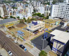 O Governo do Estado entregou nesta terça-feira (12) as obras de melhoria do sistema de abastecimento de água de Pato Branco, na região Sudoeste. O investimento foi de R$ 21 milhões. As obras foram entregues pelo governador Carlos Massa Ratinho Júnior e pelo diretor-presidente da Sanepar, Claudio Stabile.Foto: José Fernando Ogura/AEN