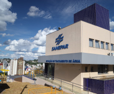 O Governo do Estado entregou nesta terça-feira (12) as obras de melhoria do sistema de abastecimento de água de Pato Branco, na região Sudoeste. O investimento foi de R$ 21 milhões. As obras foram entregues pelo governador Carlos Massa Ratinho Júnior e pelo diretor-presidente da Sanepar, Claudio Stabile.Foto: José Fernando Ogura/AEN