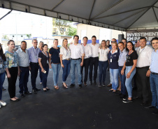 O Governo do Estado entregou nesta terça-feira (12) as obras de melhoria do sistema de abastecimento de água de Pato Branco, na região Sudoeste. O investimento foi de R$ 21 milhões. As obras foram entregues pelo governador Carlos Massa Ratinho Júnior e pelo diretor-presidente da Sanepar, Claudio Stabile.Foto: José Fernando Ogura/AEN