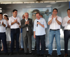 O Governo do Estado entregou nesta terça-feira (12) as obras de melhoria do sistema de abastecimento de água de Pato Branco, na região Sudoeste. O investimento foi de R$ 21 milhões. As obras foram entregues pelo governador Carlos Massa Ratinho Júnior e pelo diretor-presidente da Sanepar, Claudio Stabile.Foto: José Fernando Ogura/AEN