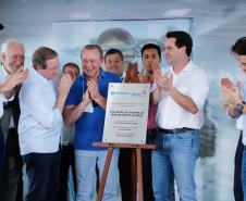O Governo do Estado entregou nesta terça-feira (12) as obras de melhoria do sistema de abastecimento de água de Pato Branco, na região Sudoeste. O investimento foi de R$ 21 milhões. As obras foram entregues pelo governador Carlos Massa Ratinho Júnior e pelo diretor-presidente da Sanepar, Claudio Stabile.