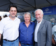 O Governo do Estado entregou nesta terça-feira (12) as obras de melhoria do sistema de abastecimento de água de Pato Branco, na região Sudoeste. O investimento foi de R$ 21 milhões. As obras foram entregues pelo governador Carlos Massa Ratinho Júnior e pelo diretor-presidente da Sanepar, Claudio Stabile.