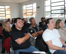 Servidores do Depen-PR de todo o Estado participam da 4ª Semana de Saúde do Trabalhador do Sistema Penitenciário. Com exames preventivos, palestras e bate-papos sobre a importância do cuidado com a saúde, o evento acontece até esta quarta-feira (13), Dia do Agente Penitenciário. As atividades foram abertas nesta terça (12), no Centro de Integração Social (CIS), em Piraquara. Foto: Divulgação/SESP