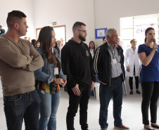Servidores do Depen-PR de todo o Estado participam da 4ª Semana de Saúde do Trabalhador do Sistema Penitenciário. Com exames preventivos, palestras e bate-papos sobre a importância do cuidado com a saúde, o evento acontece até esta quarta-feira (13), Dia do Agente Penitenciário. As atividades foram abertas nesta terça (12), no Centro de Integração Social (CIS), em Piraquara. Foto: Divulgação/SESP