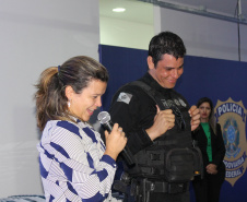 Agentes, instrutores, diretores de unidades e coordenadores regionais participaram da cerimônia de encerramento das atividades de 2019 da Escola Penitenciária (Espen), do Departamento Penitenciário do Paraná (Depen), que ocorreu nesta terça-feira (19), no auditório da Polícia Rodoviária Federal