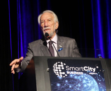 Governador em exercício Darci Piana participa da abertura do Smart City Bussines Fórum. Curitiba,20/11/2019 Foto:Jaelson Lucas / AEN