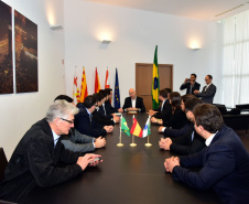 O governador Carlos Massa Ratinho Junior participou nesta quinta-feira (21) da Smart City Expo Barcelona, maior exposição global sobre mobilidade, inovação, desenvolvimento urbano, transformação digital, inclusão e cidades compartilhadas. Em março do ano que vem, a edição brasileira da feira acontecerá em Curitiba.Foto: Divulgação/AEN
