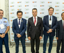 O secretário de Estado da Segurança Pública, Romulo Marinho Soares, participou, nesta quinta-feira (21) do VI Seminário Fronteiras do Brasil, que acontece até este sábado (23), em Foz do Iguaçu, com o tema “Desenvolvimento, Segurança e Integração. No evento, ele destacou a importância das ações conjuntas das forças de segurança para combater o crime organizado na região. Foto: Divulgação/SESP