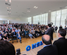 O Governador Carlos Massa Ratinho Júnior e o secretário estadual da Agricultura e Abastecimento, Norberto Ortigara, lançam nesta terça-feira (26),  o programa de Desenvolvimento e Revitalização da Viticultura e da Agroindústria Vitícola no Paraná, o Revitis.   Curitiba, 26/11/2019 - Foto: Geraldo Bubniak/AEN