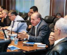 O governador Carlos Massa Ratinho Junior participa nesta terça-feira (03) da reunião com a equipe de governo.  03/12/2019 - Foto: Geraldo Bubniak/AEN