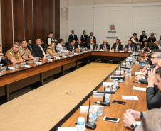 O governador Carlos Massa Ratinho Junior participa nesta terça-feira (03) da reunião com a equipe de governo.  03/12/2019 - Foto: Geraldo Bubniak/AEN